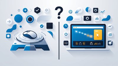 Split comparison: mechanical mouse mover platform versus mouse jiggler software